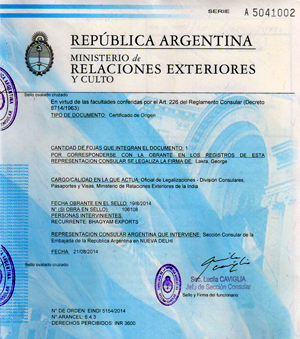 Degree certificate attestation for Argentina in Ankleshwar, Birth certificate attestation for Argentina in Ankleshwar, Marriage certificate attestation for Argentina in Ankleshwar, Commercial certificate attestation for Argentina in Ankleshwar, Degree certificate attestation from Argentina embassy in Ankleshwar, Birth certificate attestation from Argentina embassy in Ankleshwar, Marriage certificate attestation from Argentina embassy in Ankleshwar, Commercial certificate attestation from Argentina embassy in Ankleshwar, Exports document attestation from Argentina embassy in Ankleshwar,